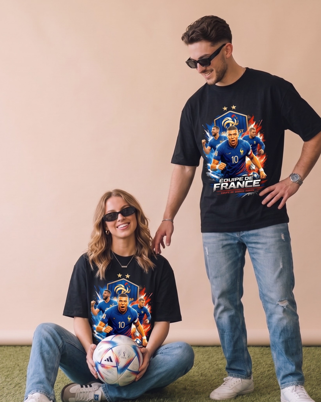 T-shirt unisexe fan Équipe de France Coupe du Monde 2026