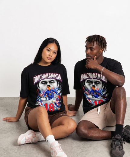 T-shirt unisexe Daichi Kamada #18 Équipe nationale du Japon Coupe du Monde 2026