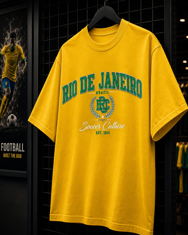 Rio de Janeiro Brazil Soccer Culture Est. 1914 Kids Fan T-Shirt