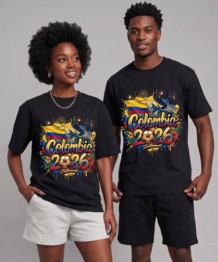 Colombia 2026 Graffiti Fiesta Soccer World Cup Unisex Fan T-Shirt