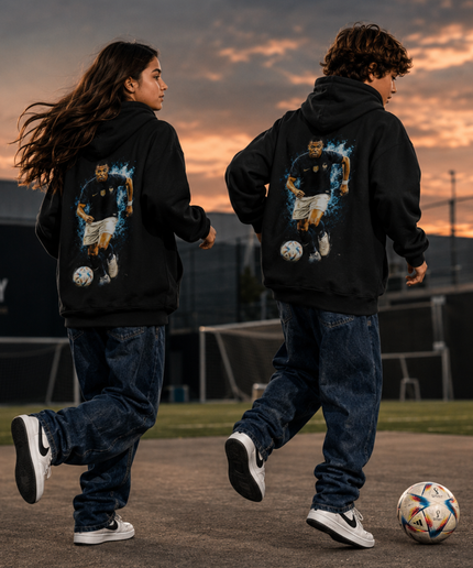 Kylian Mbappé France Flamme Bleue Dribble Sweat à Capuche Enfant Fan