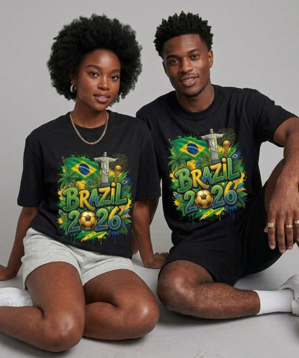 T-shirt unisexe de supporter Célébration Graffiti Brésil 2026