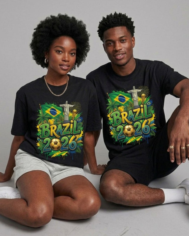 Brazil 2026 Graffiti Celebration Unisex Fan T-Shirt