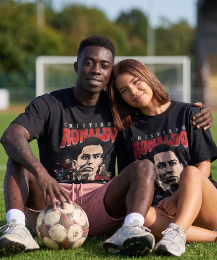 T-shirt portrait de fan de Cristiano Ronaldo Portugal