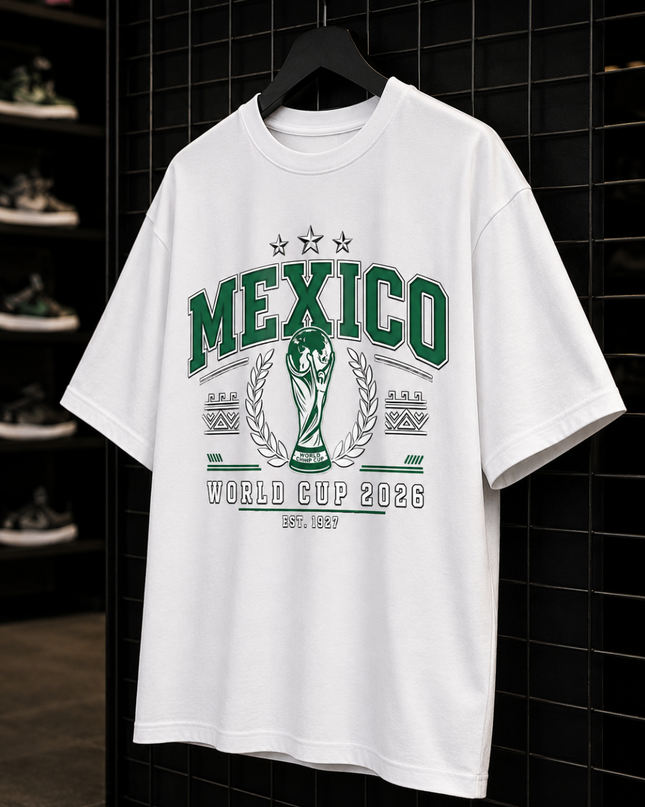 Mexico World Cup 2026 T-Shirt White Lifestyle