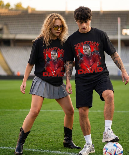 T-shirt unisexe Jonathan David Canada Soccer Coupe du Monde 2026