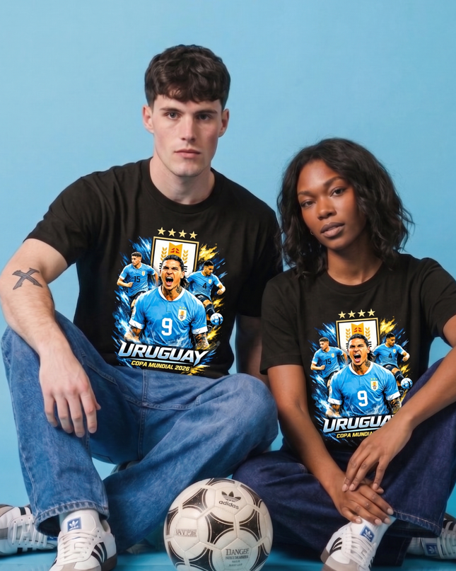 Darwin Núñez #9 Uruguay Copa Mundial 2026 Squad Unisex Fan T-Shirt