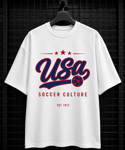 USA Soccer Culture Est. 1913 Unisex Fan T-Shirt