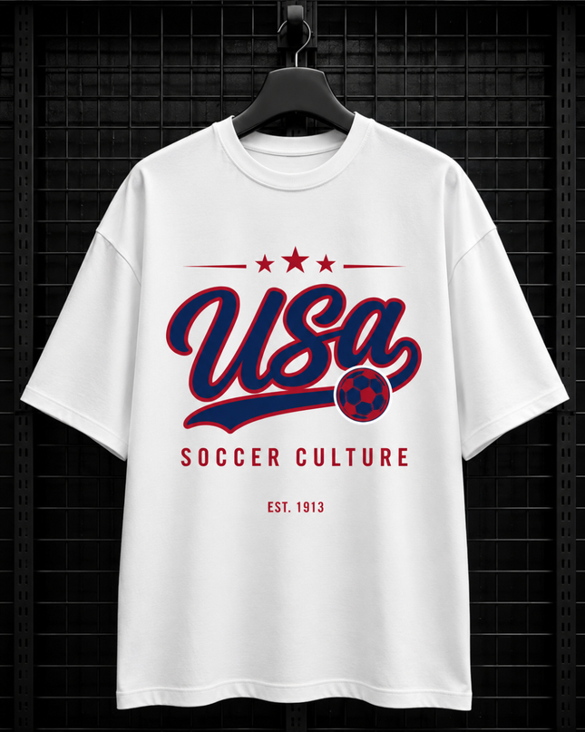 USA Soccer Culture Est. 1913 Kids Fan T-Shirt
