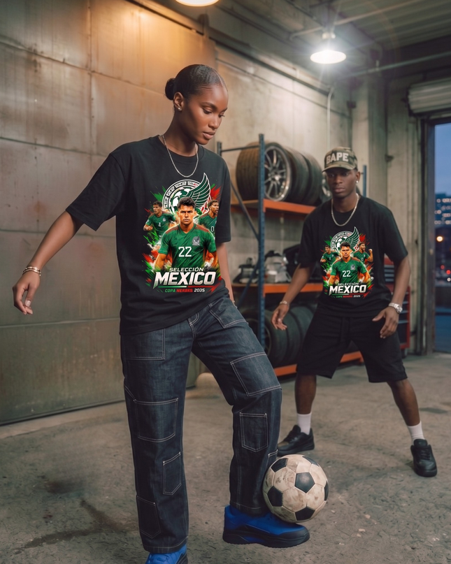 T-shirt Unisexe Fan Hirving Lozano #22 Sélection Mexique Coupe du Monde Football 2026