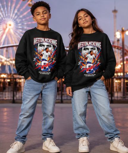 Weston McKennie USA 2026 Kids Fan Crewneck