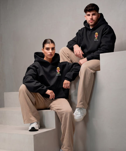 Sweat à capuche adulte fan de Cristiano Ronaldo CR7 Blue Chrome Multi-Club Retro Bootleg Collage