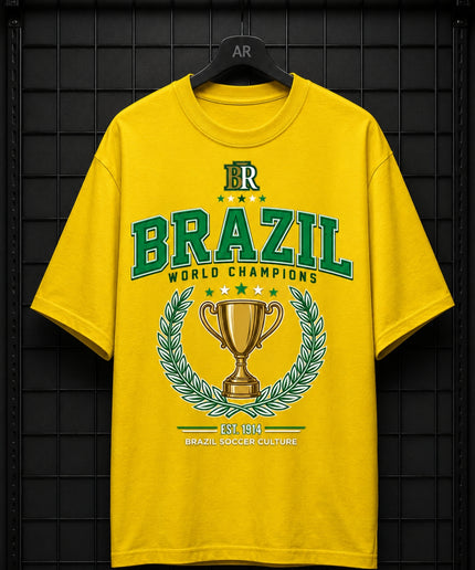 Brazil World Champions Soccer Culture Est. 1914 Kids Fan T-Shirt