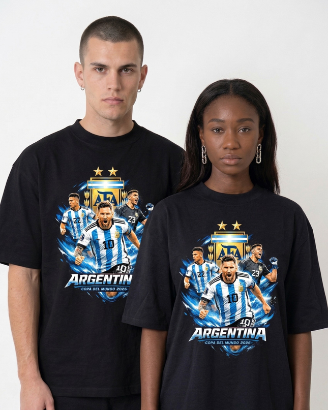 Argentina Copa del Mundo 2026 AFA Squad Unisex Fan T-Shirt