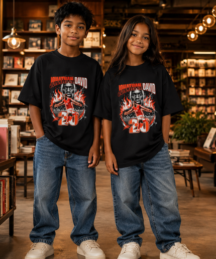 Jonathan David #20 Canada WC 2026 Qualifier Kids Fan T-Shirt