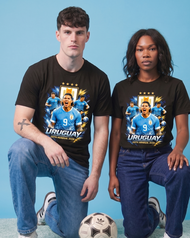 Darwin Núñez #9 Uruguay Copa Mundial 2026 Squad Unisex Fan T-Shirt