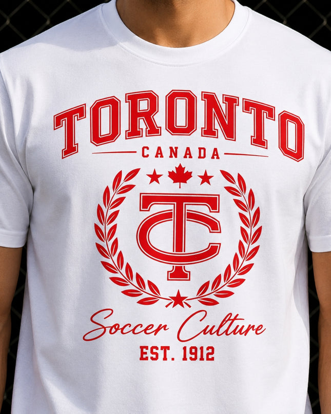 Toronto Canada Soccer Culture Est. 1912 Kids Fan T-Shirt