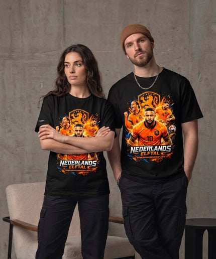 T-shirt de supporter unisexe de l'équipe des Pays-Bas Memphis Depay #10 Coupe du Monde 2026