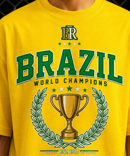 Brazil World Champions Soccer Culture Est. 1914 Kids Fan T-Shirt