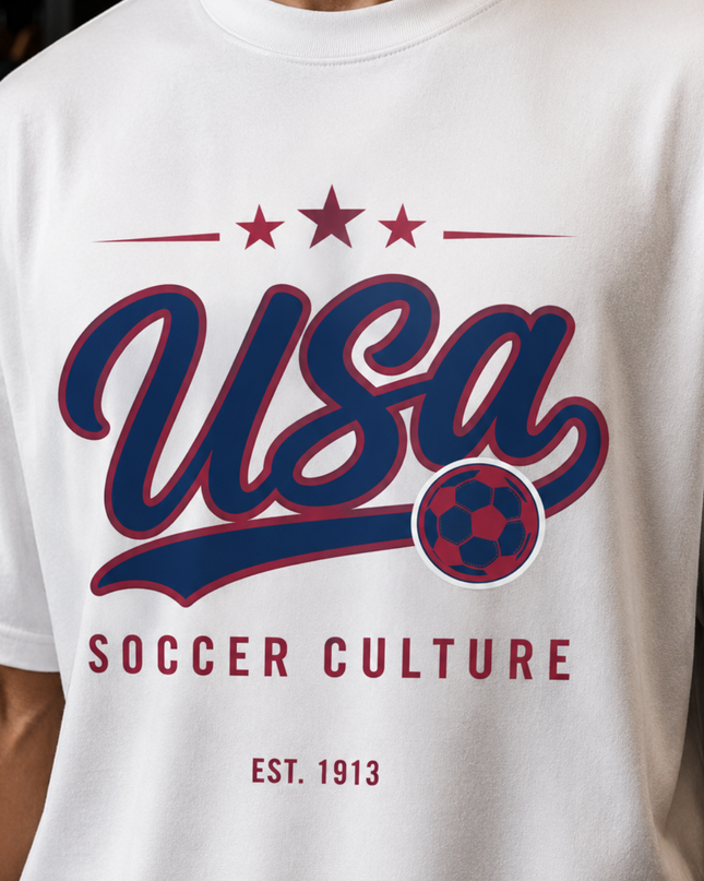 USA Soccer Culture Est. 1913 Kids Fan T-Shirt