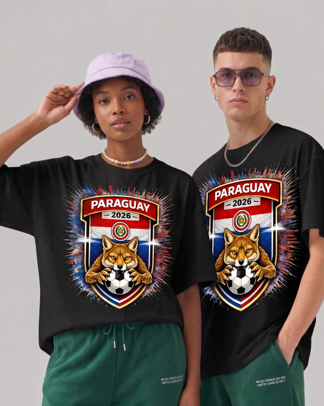 Paraguay 2026 Fox Crest Edition Soccer World Cup Unisex Fan T-Shirt
