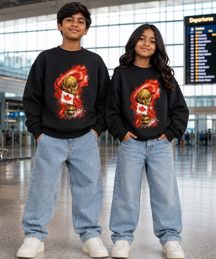 Canada 2026 World Cup Kids Fan Crewneck