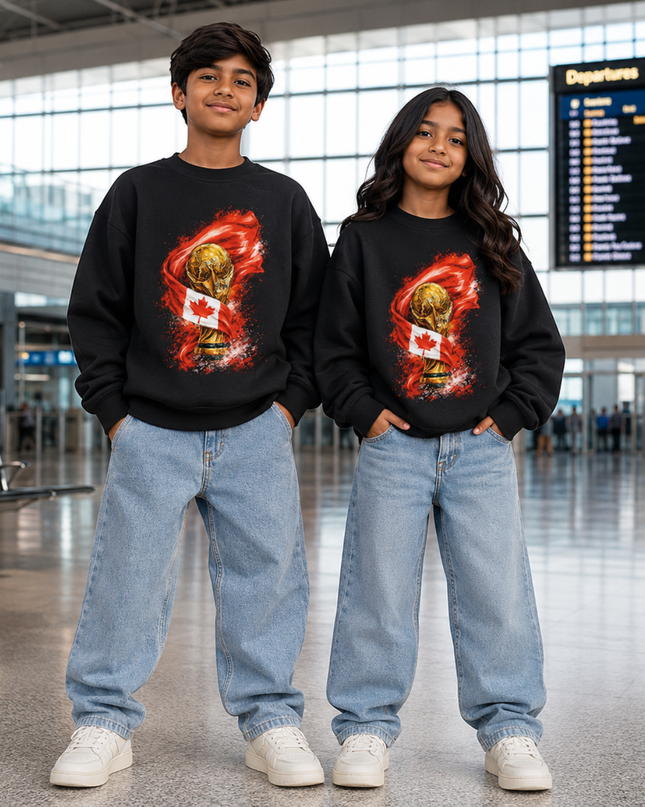 Canada 2026 World Cup Kids Fan Crewneck