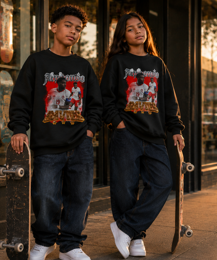 Alphonso Davies Canada 2026 Kids Fan Crewneck