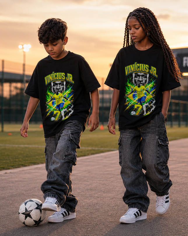 T-shirt Enfant Vinicius Jr. Brésil #7 Fan Club
