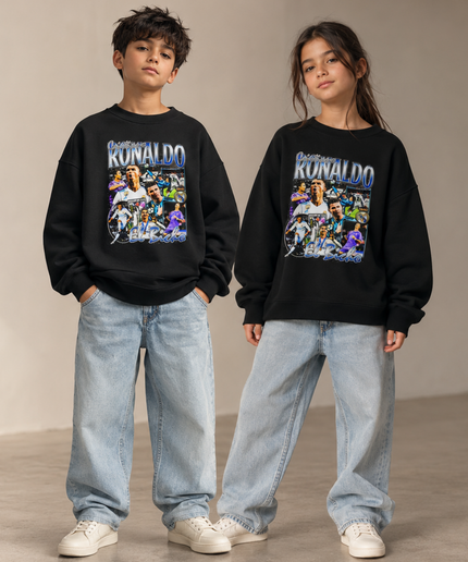 Cristiano Ronaldo Real Madrid El Bicho Bootleg Multi-Pose Kids Fan Crewneck