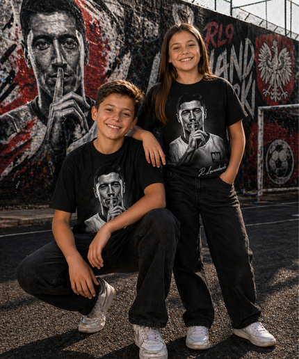 T-shirt enfant fan de Robert Lewandowski Pologne