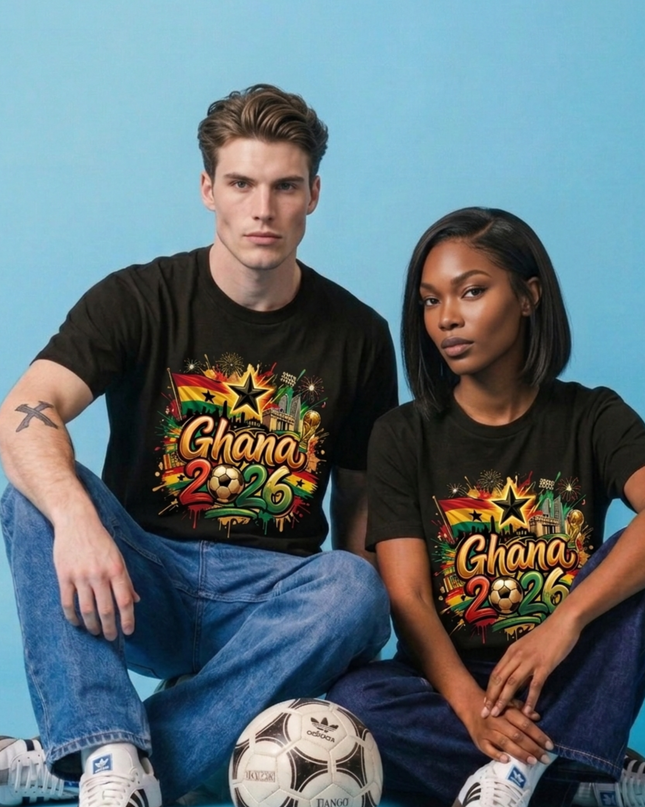 T-shirt unisexe "Ghana 2026 Graffiti" pour fans