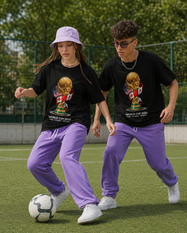 World Cup 2026 USA Canada Mexico Trophy Unisex Fan T-Shirt