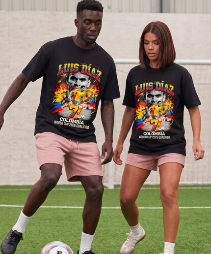 Luis Díaz #7 – Colombia World Cup 2026 Qualified Unisex Fan T-Shirt