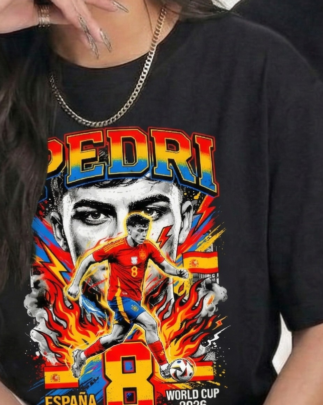 Pedri #8 – España World Cup 2026 T-Shirt