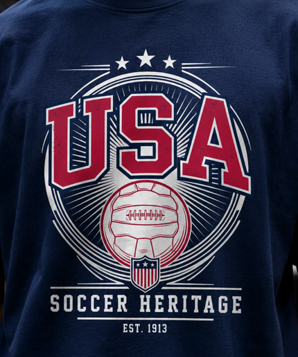 USA Soccer Heritage Est. 1913 Unisex Fan T-Shirt