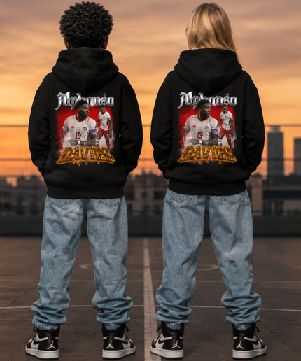 Alphonso Davies #19 Canada Kids Fan Hoodie