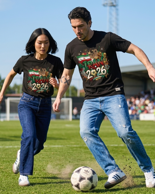 Iran 2026 Graffiti Celebration Unisex Fan T-Shirt