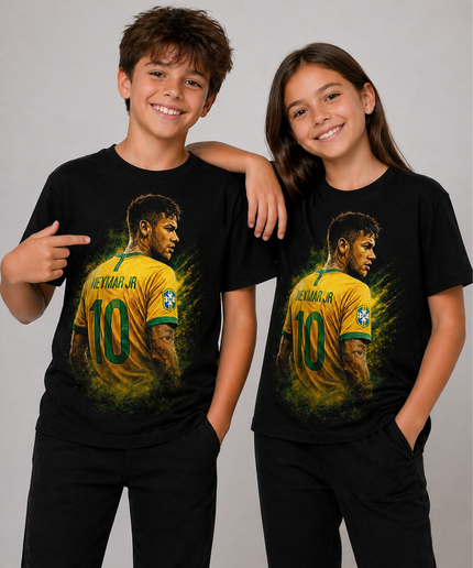 T-shirt Enfant Fan Neymar Jr Brésil