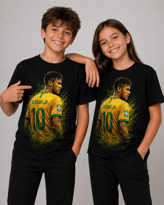 Neymar Jr Brazil Kids Fan T-Shirt