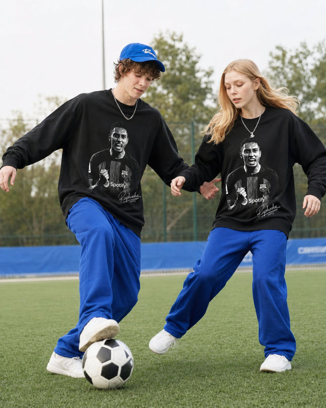 Raphinha Barcelona Signature Graphic Unisex Fan Crewneck