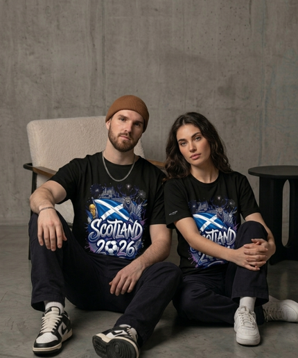 T-shirt unisexe Coupe du Monde de Football Écosse 2026 Graffiti Héritage