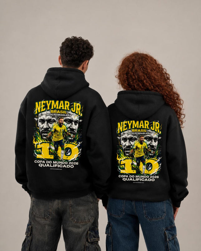 Neymar Jr. #10 Brazil Copa do Mundo 2026 Unisex Fan Hoodie