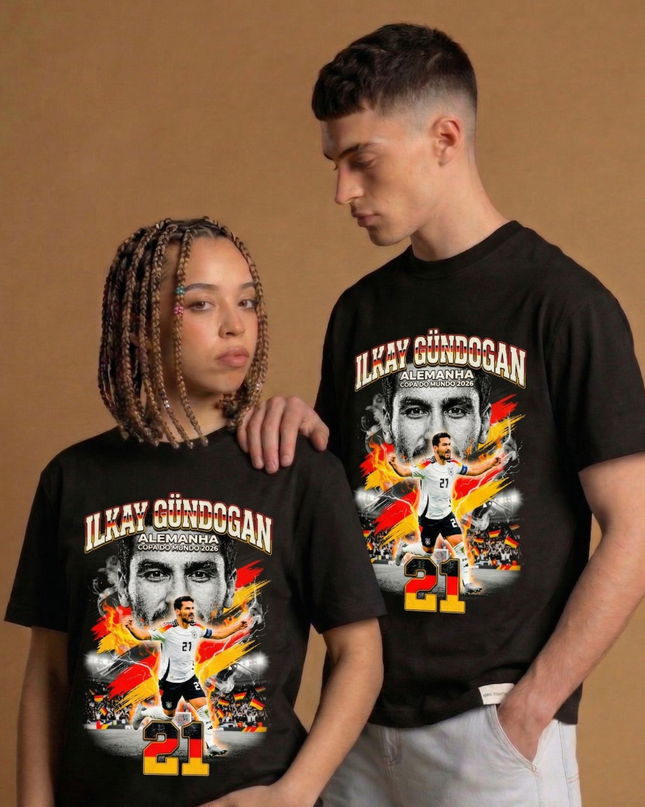 Ilkay Gündogan #21 – Germany Alemanha Copa do Mundo 2026 Unisex Fan T-Shirt