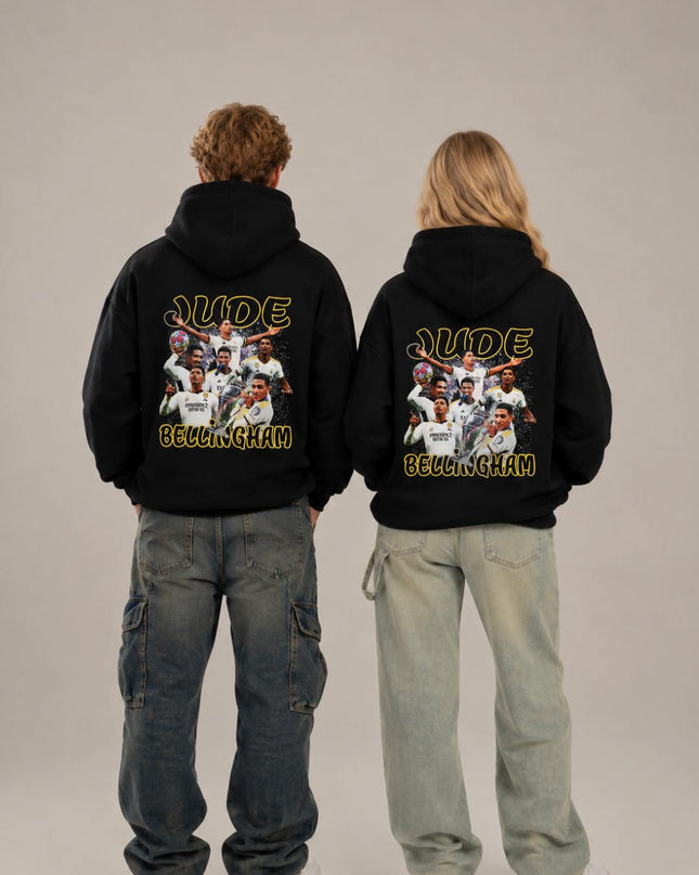 Jude Bellingham Real Madrid Retro Collage Unisex Fan Hoodie