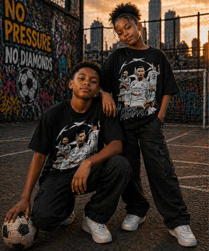 T-shirt Enfant Kylian Mbappé Real Madrid #9