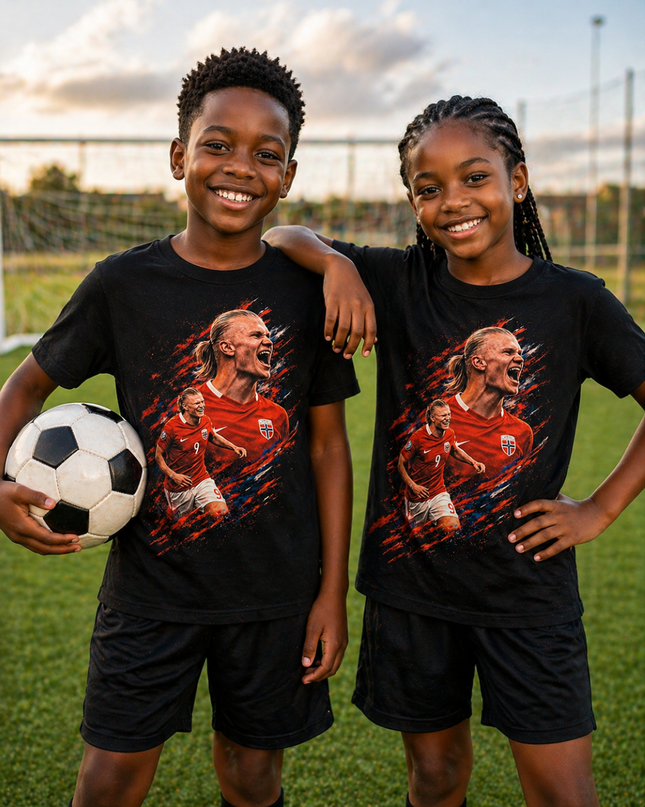 T-shirt Enfant Fan Erling Haaland Norvège