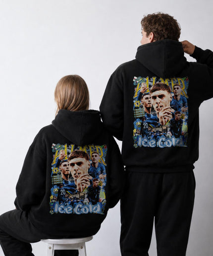 Cole Palmer #20 Chelsea Ice Cold Vintage Bootleg Collage Unisex Fan Hoodie