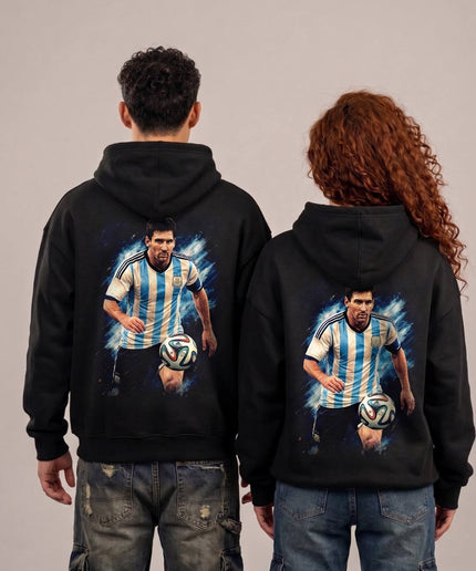 Sweat à capuche unisexe pour fans, motif Lionel Messi Argentine