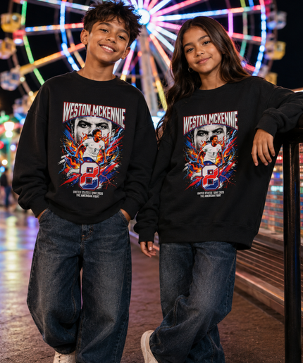 Weston McKennie USA 2026 Kids Fan Crewneck